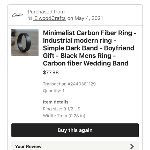 Brand New *never used* Wedding Band - Picture 6 of 6